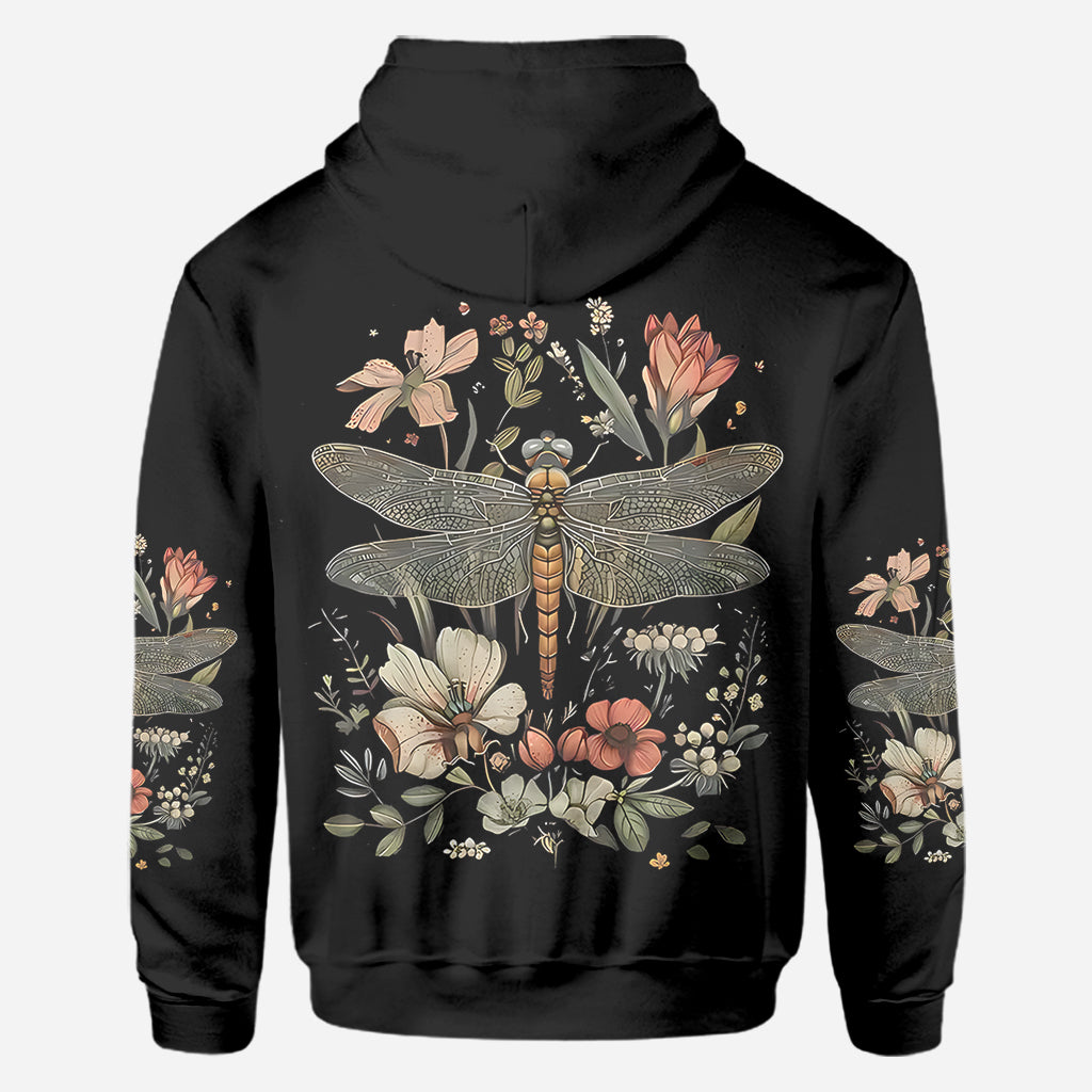 Libelle & Blumen - Personalisiertes Libellen-Shirt