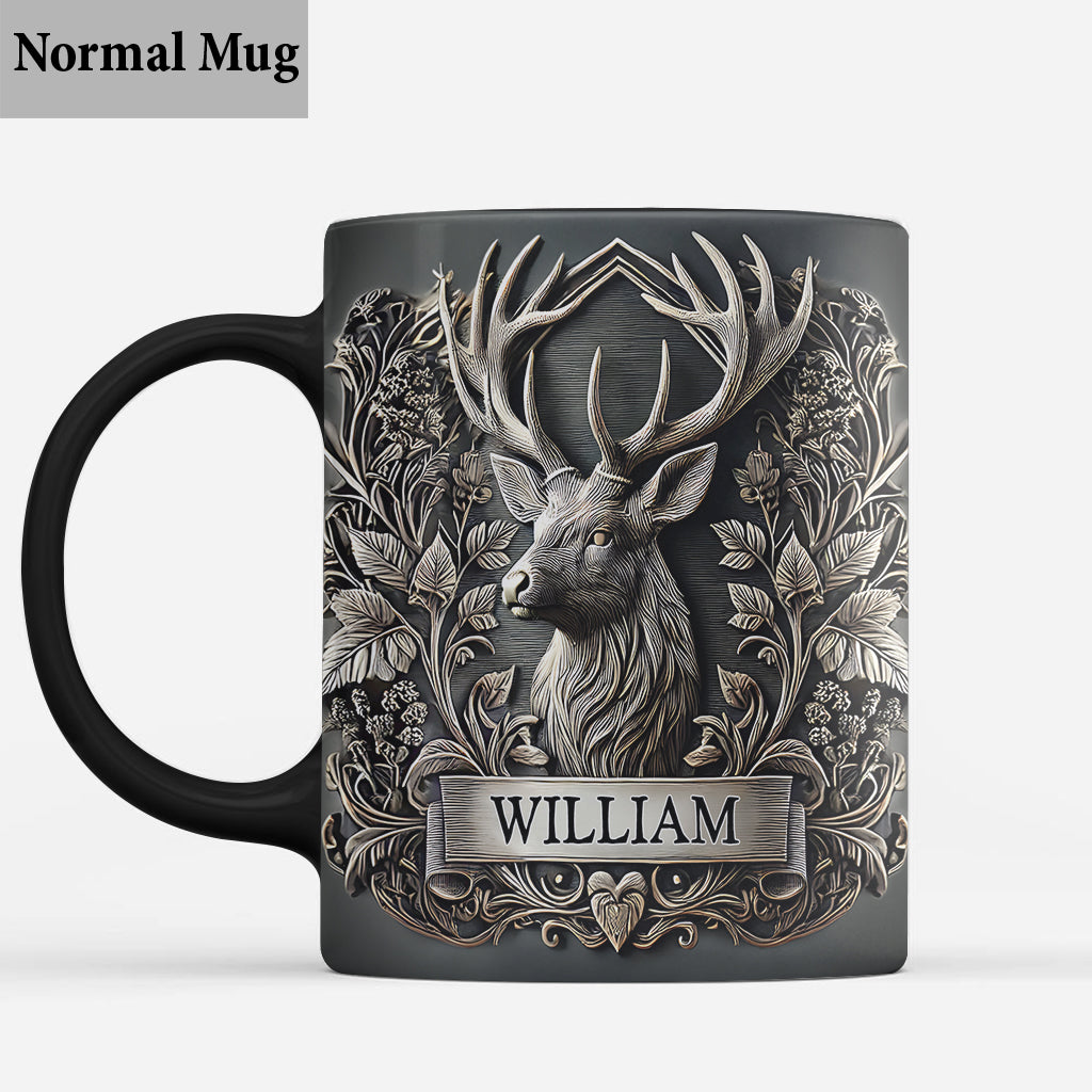 Mug de chasse personnalisé « À la chasse pour la vie »
