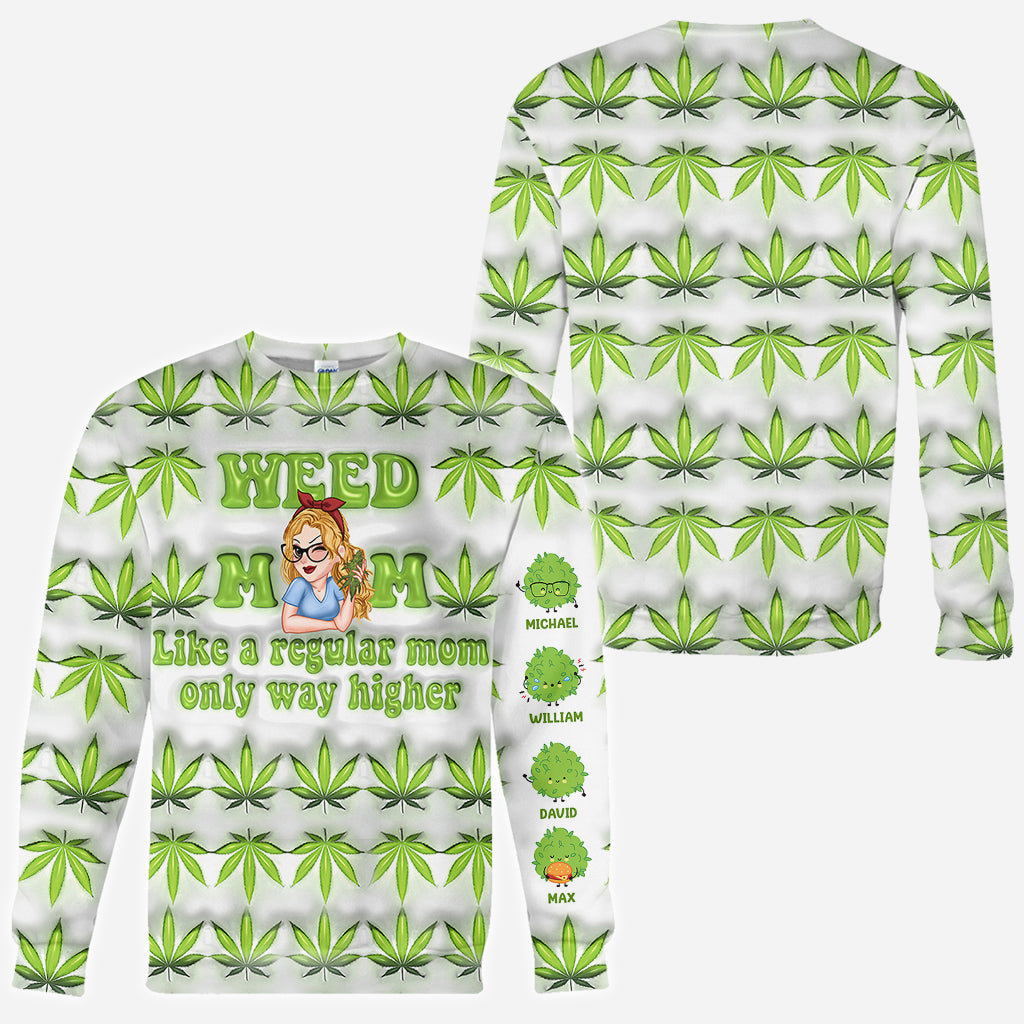 Like A Regular Mom - Personalized Mother All Over Shirt