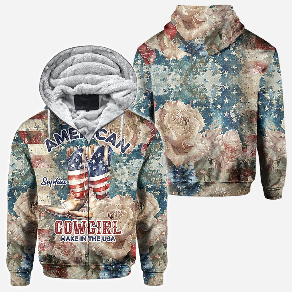 Amerikanisches Cowgirl – Personalisiertes Country-Girl-Shirt