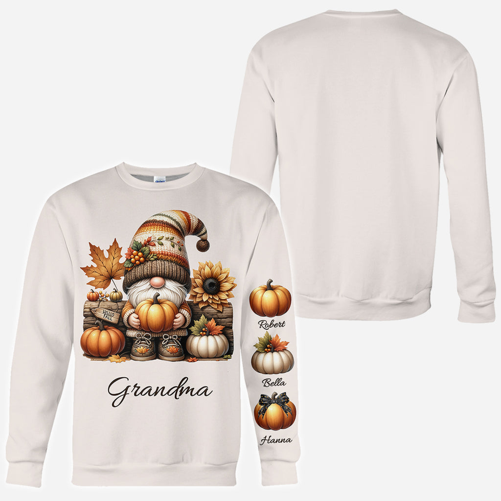 Grandma's Little Pumpkins - Personalized Grandma All Over Shirt