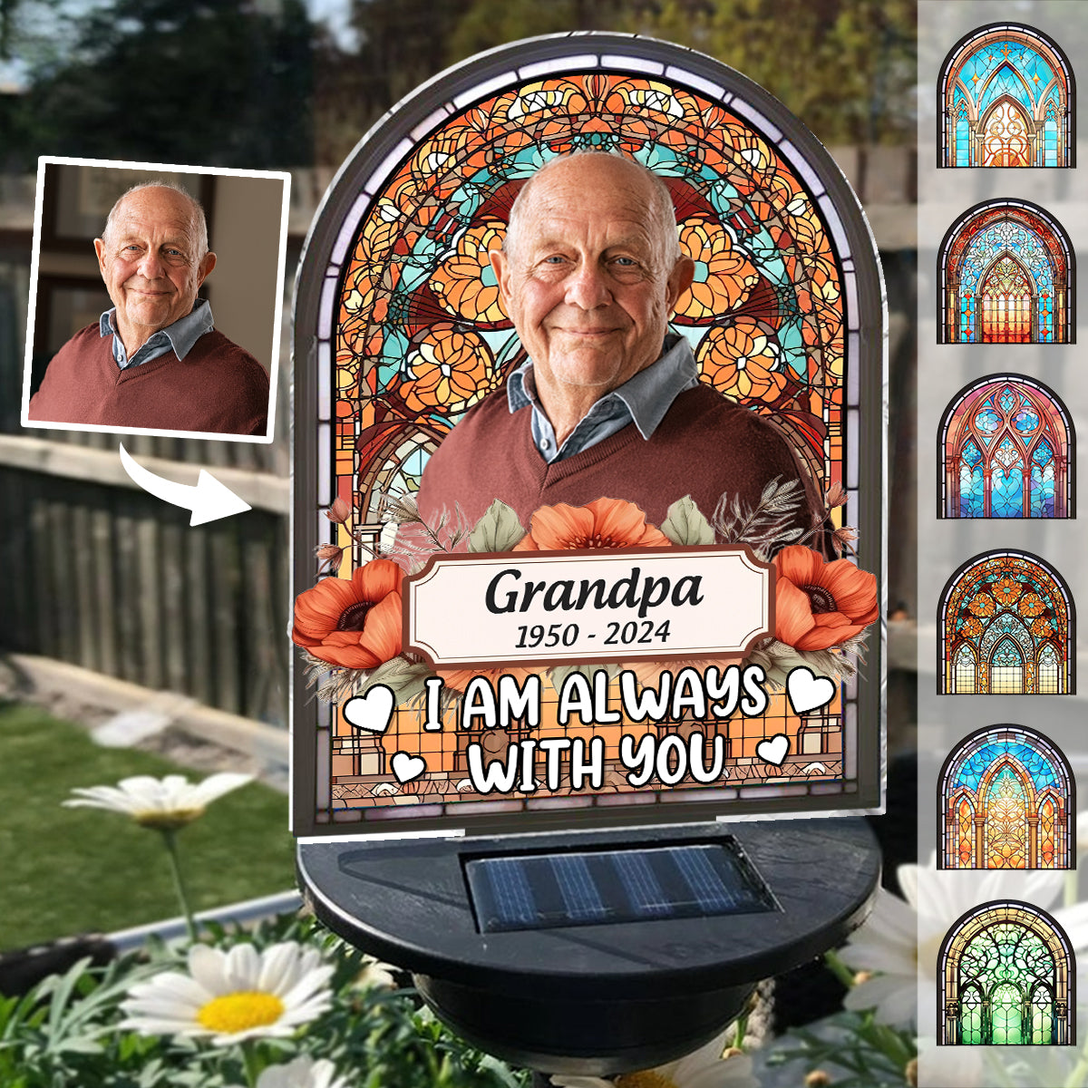 I'm Always With You - Personalized Memorial Garden Solar Light