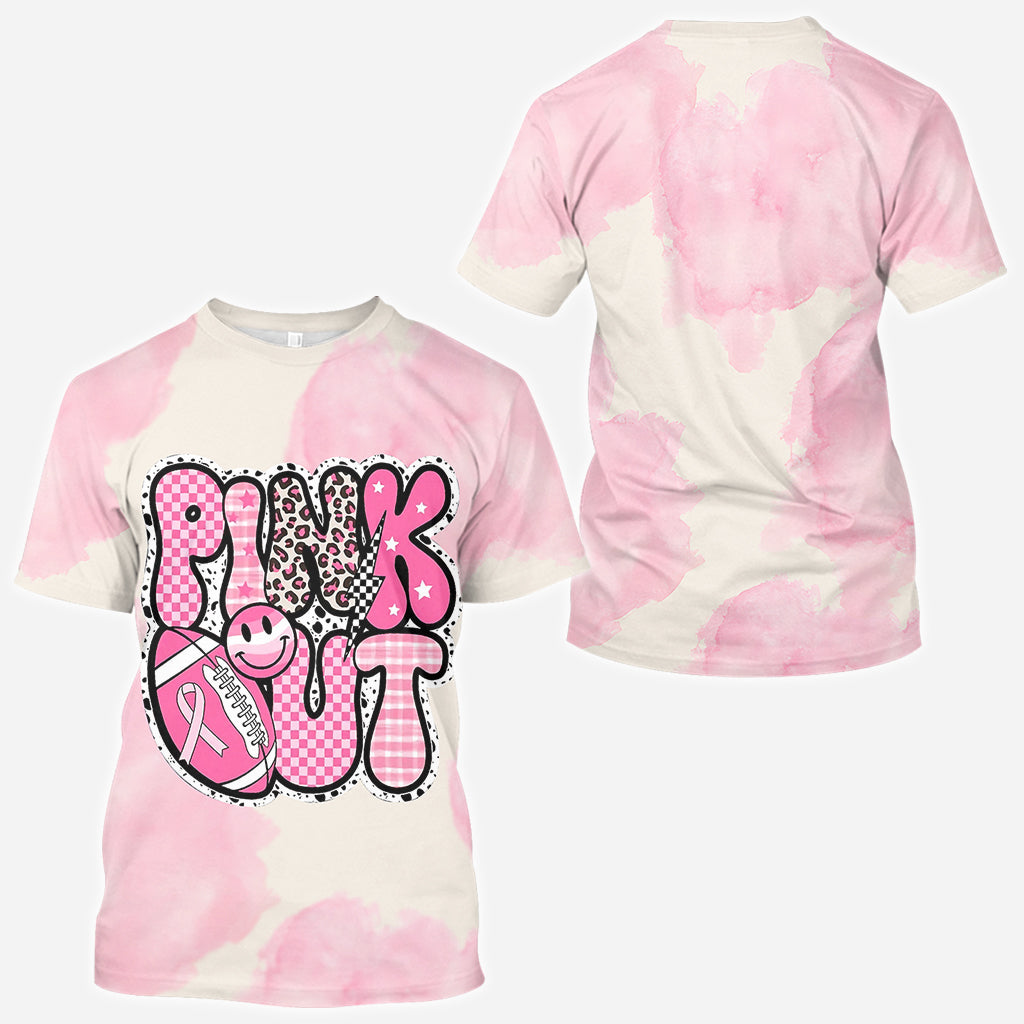 Pink Out - T-shirt personnalisé intégral de sensibilisation au cancer du sein