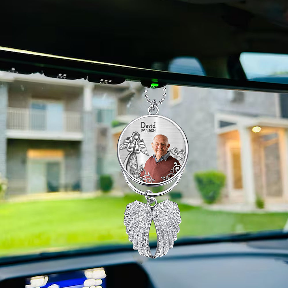 Those We Love Don't Go Away - Personalized Memorial Wings Ornament