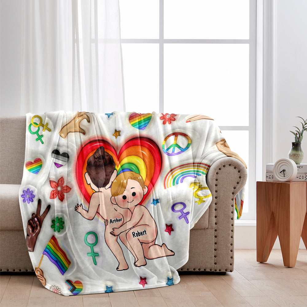 Partner In Crime - Personalized LGBT Support Blanket