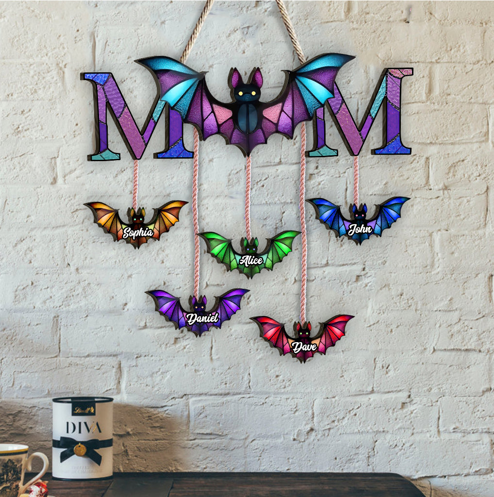 Halloween Bat Crew - Personalized Mother Pallet Wood Sign