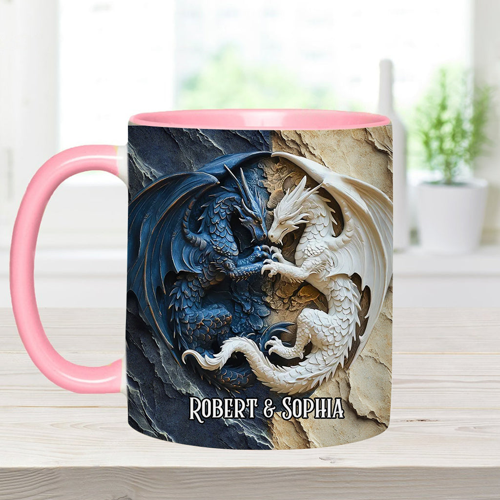Personalisierte Tasse mit Drachenmotiv