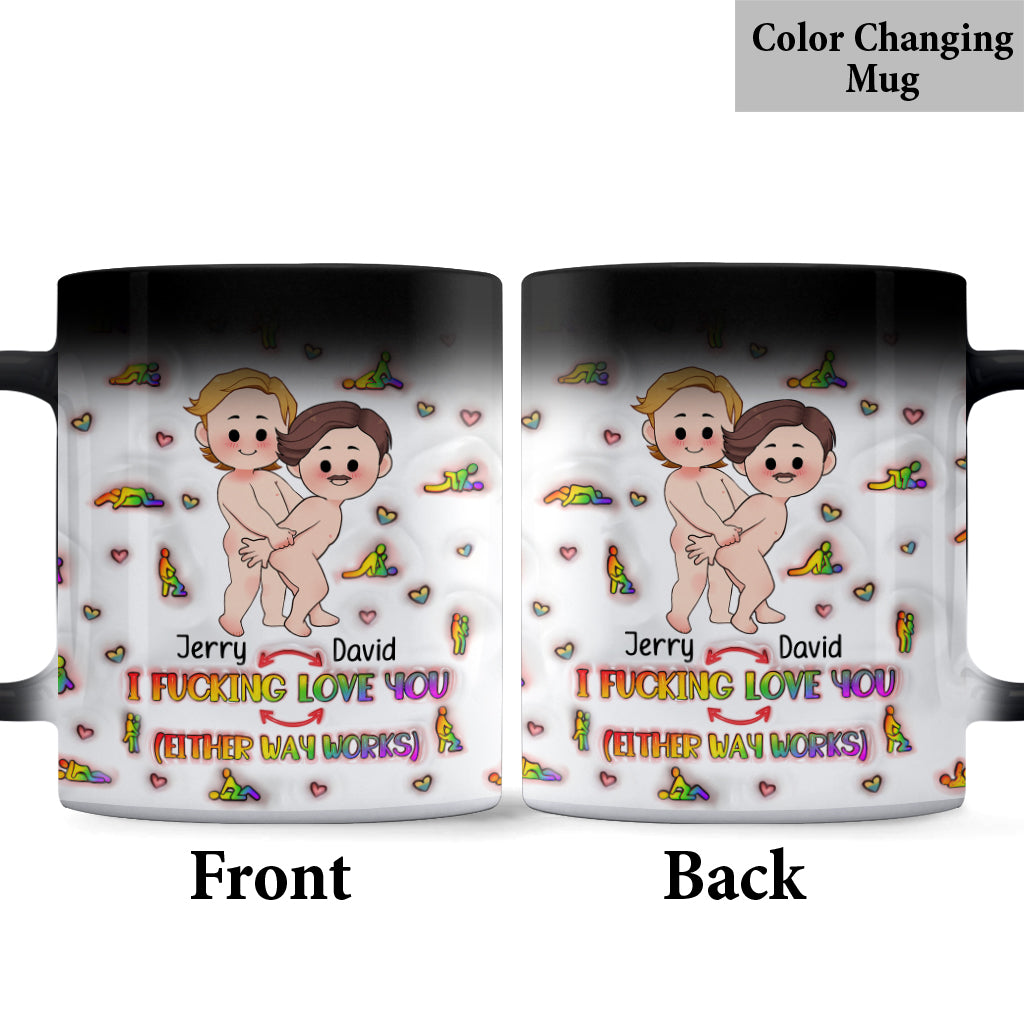 Je t'aime - Mug personnalisé de soutien LGBT