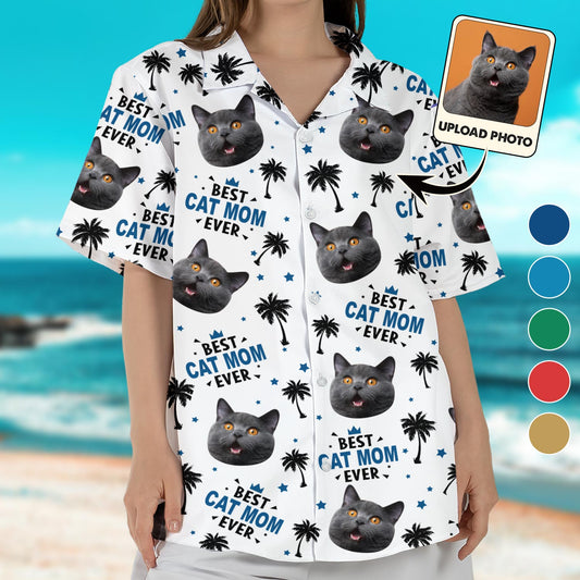 Best Fur Mama, Fur Daddy Ever - Personalized Cat Hawaiian Shirt