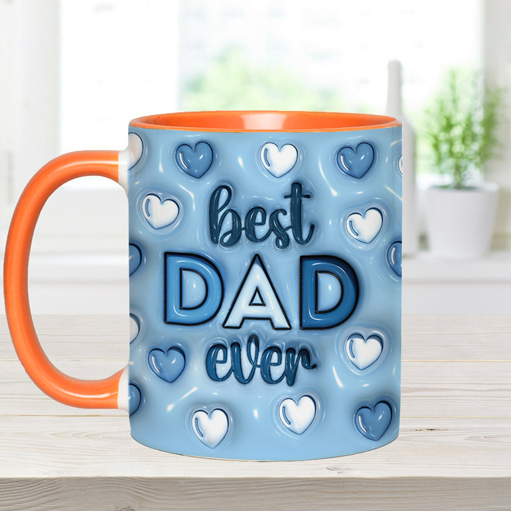 Best Dad Ever - Personalized Father Accent Mug