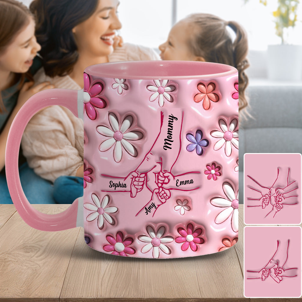 Holding Hands - Personalized Mother Accent Mug