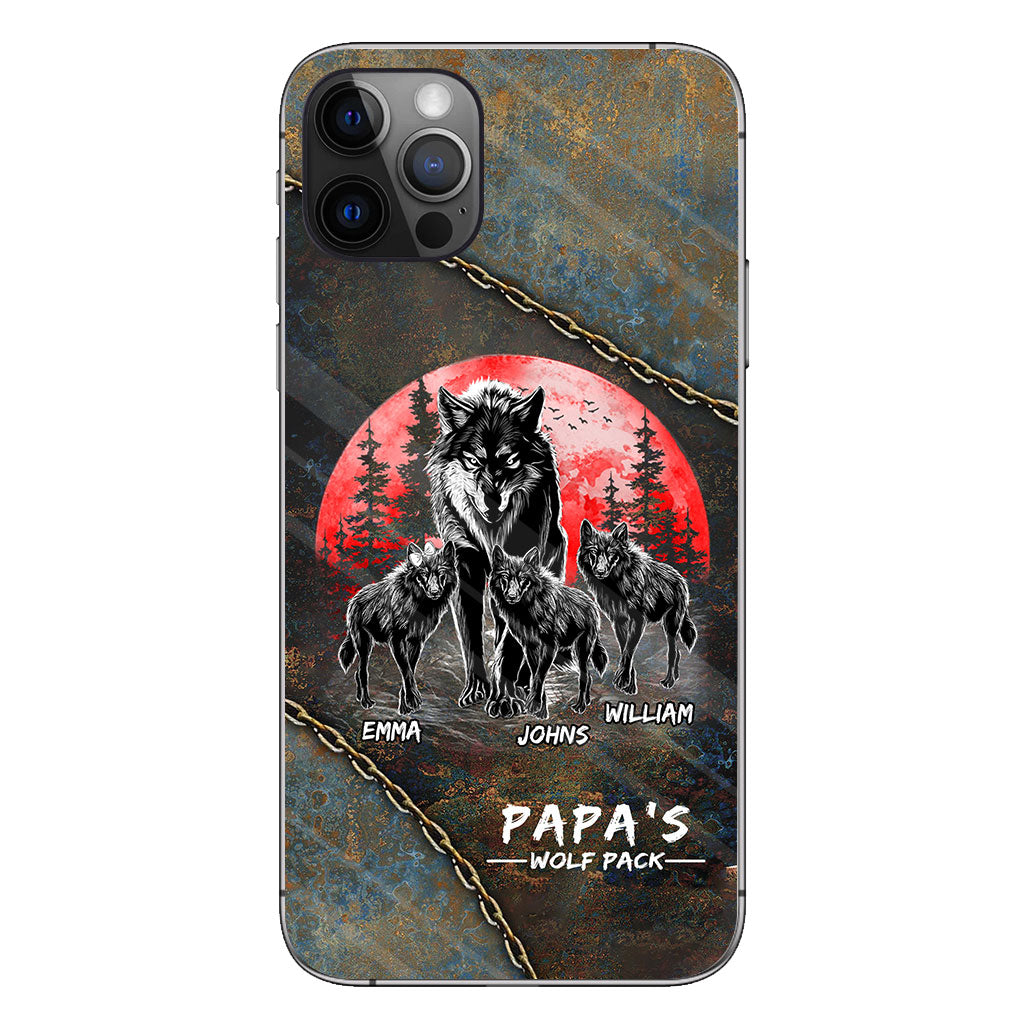 Papa Wolf Pack - Personalized Father Phone Case