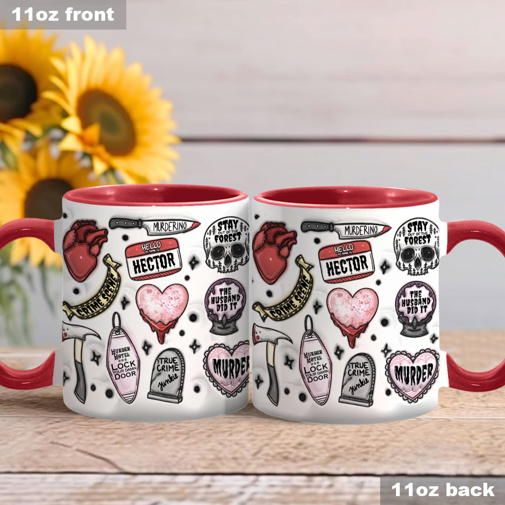 True Crime Junkie - Personalized Accent Mug