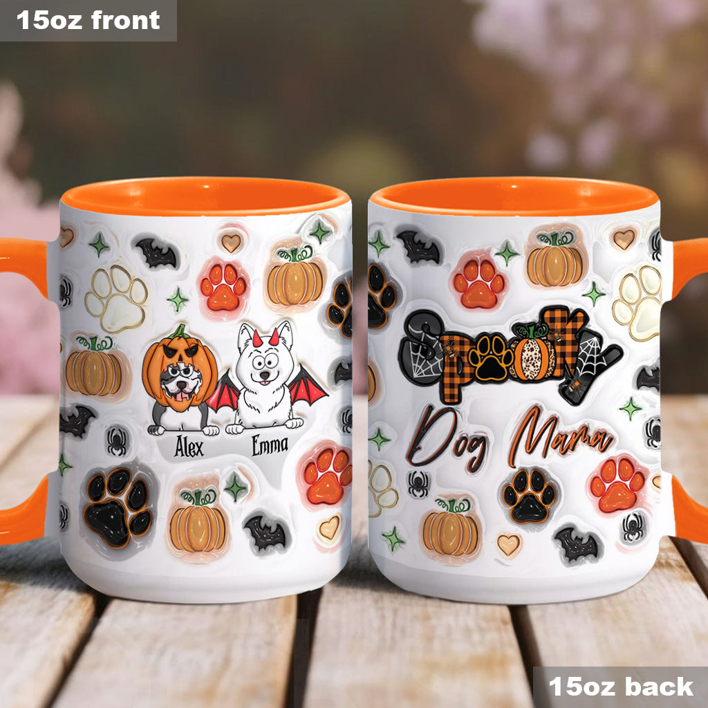 Gruselige Hundemama – Personalisierte Tasse mit Hundemotiv