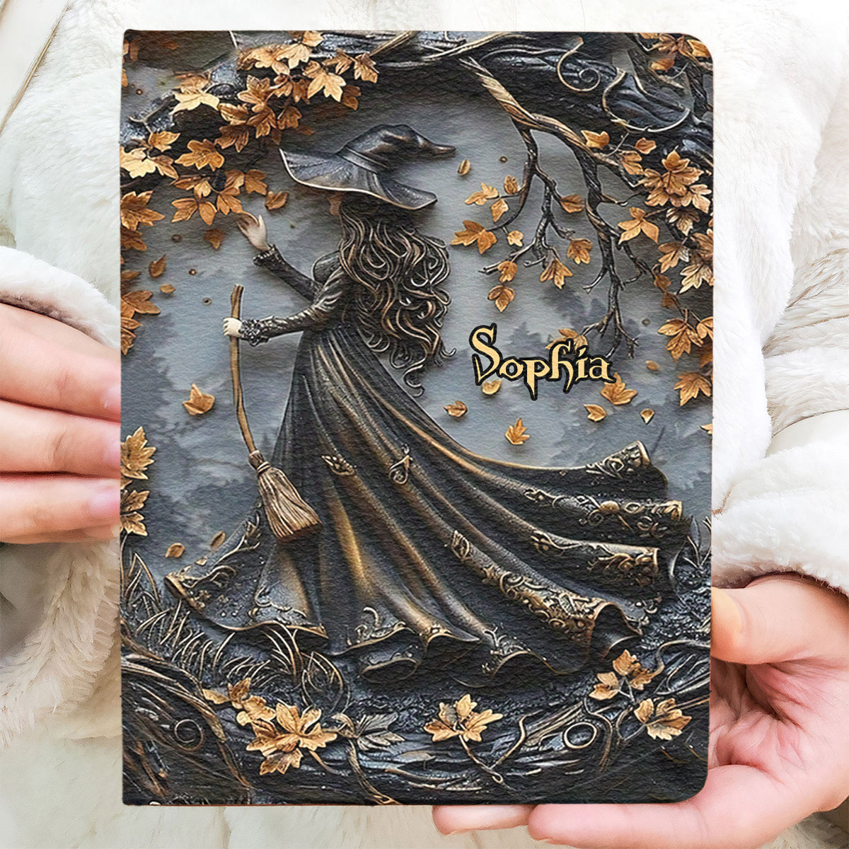 Beautiful Witch - Personalized Witch Leather Journal