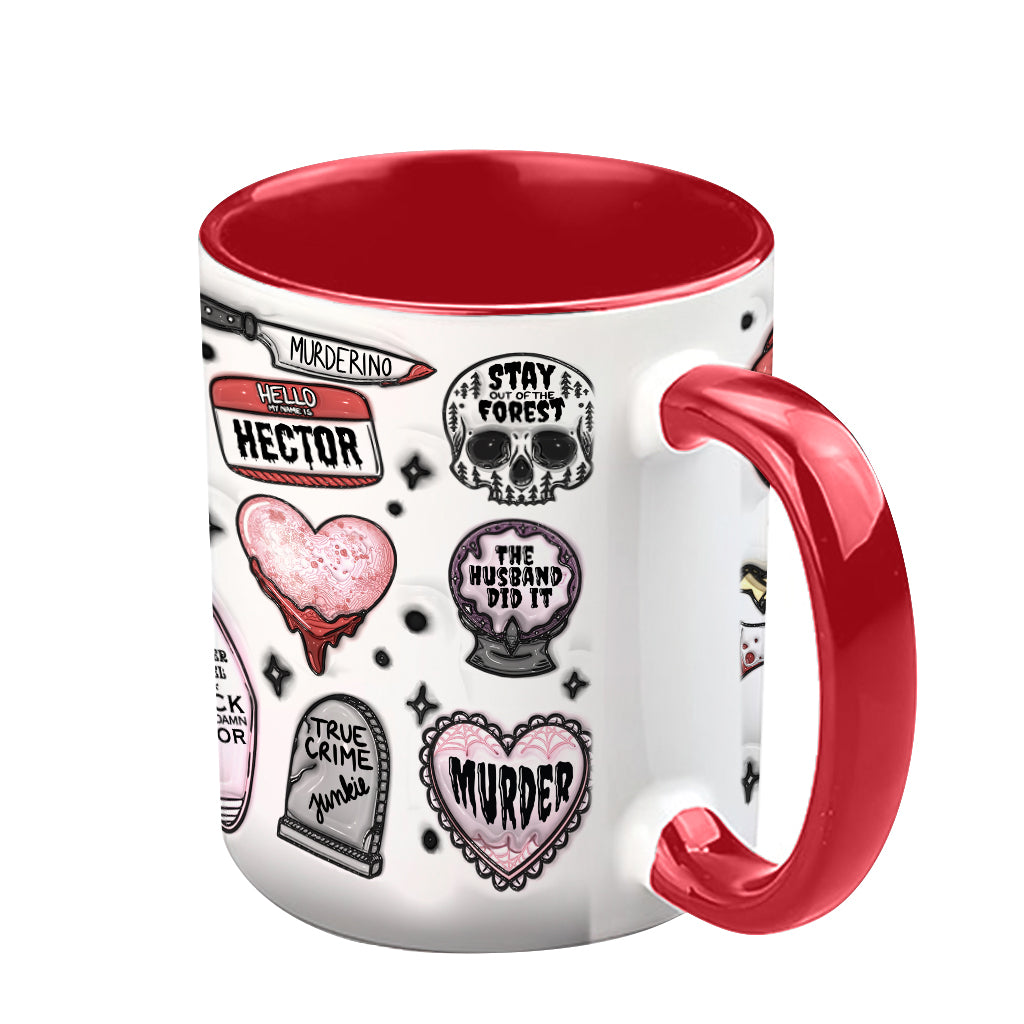 True Crime Junkie - Personalized Accent Mug
