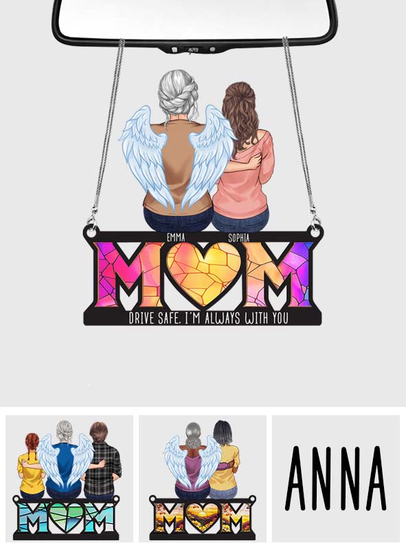 Drive Safe I Love You - Personalized Memorial Transparent Car Ornament