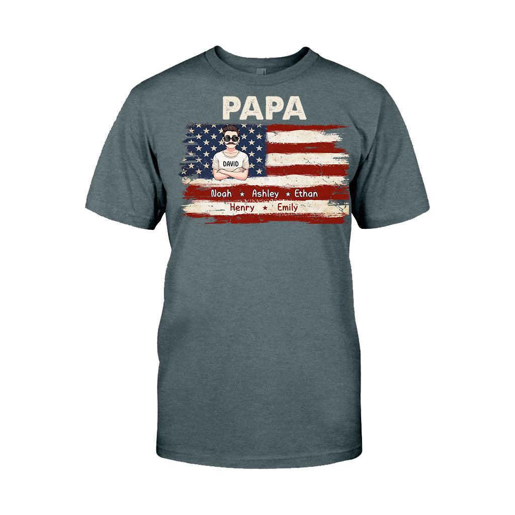 Dad's Life 4th Of July - Personalized Father T-shirt And Hoodie
