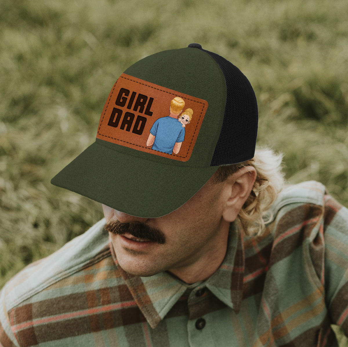 Girl Dad Boy Dad - Personalized Father Trucker Hat