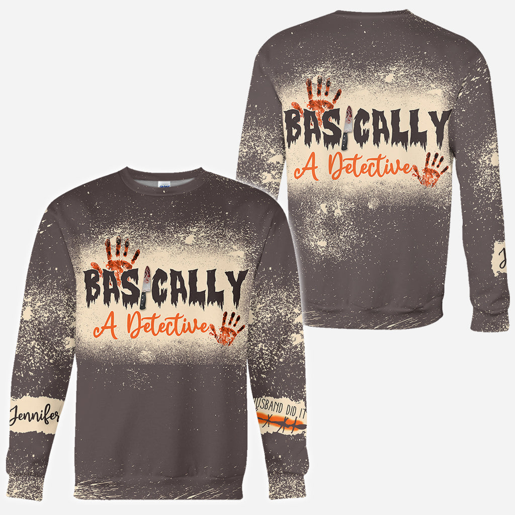 Basically A Detective - Personalized All Over Shirt