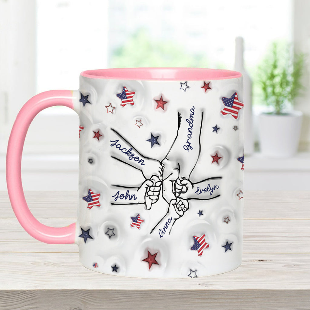 Proud Grandma Mom Aunt - Personalized Grandma Accent Mug