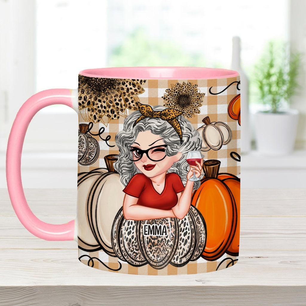 Grandma's Little Pumpkins Any Title - Personalized Grandma Accent Mug