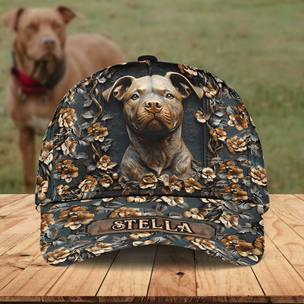 Starker Pitbull – Personalisierte klassische Hundekappe