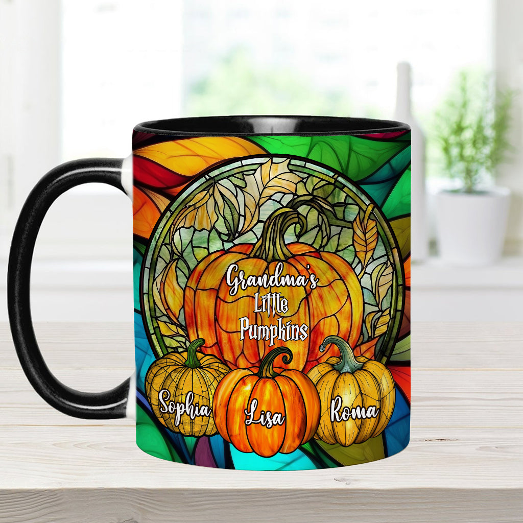 Grandma's Little Pumpkins Any Title - Personalized Grandma Accent Mug