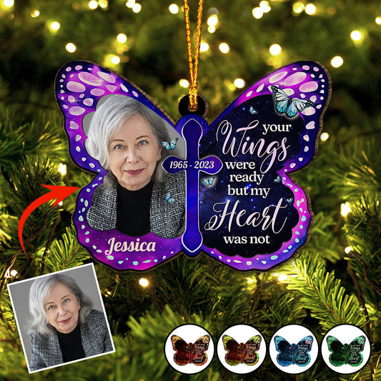 Your Wings Were Ready - Personalized Memorial Ornament