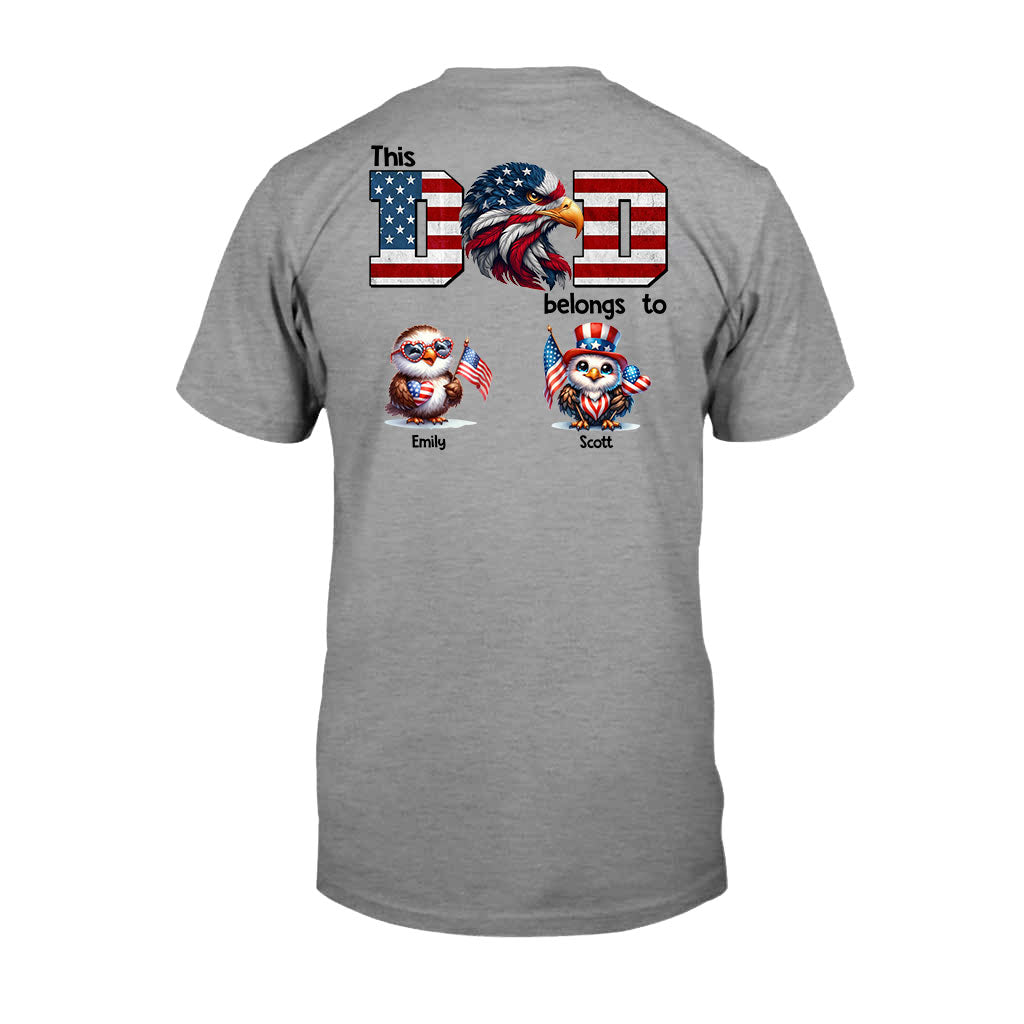 Eagle Dad Papa - Personalized Father T-shirt and Hoodie