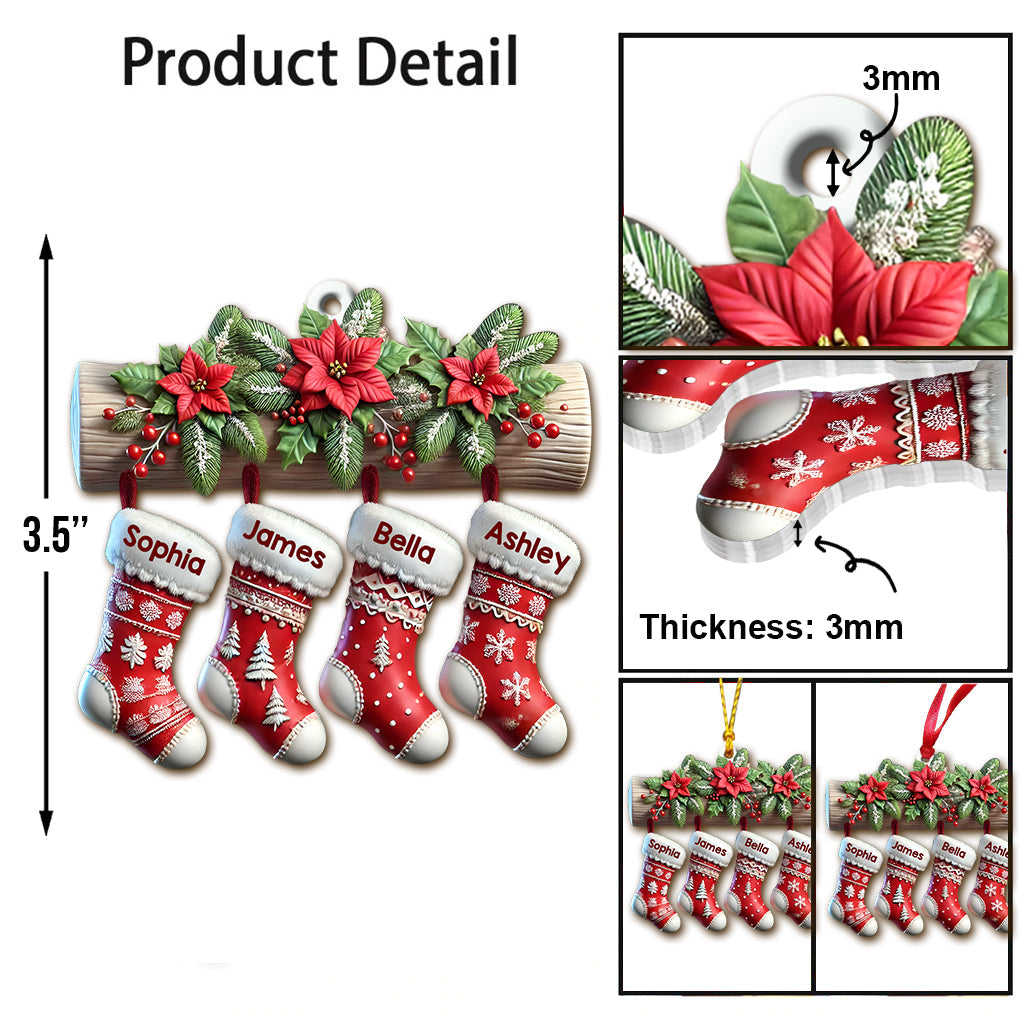 Weihnachtsstrümpfe – personalisierter Familienschmuck