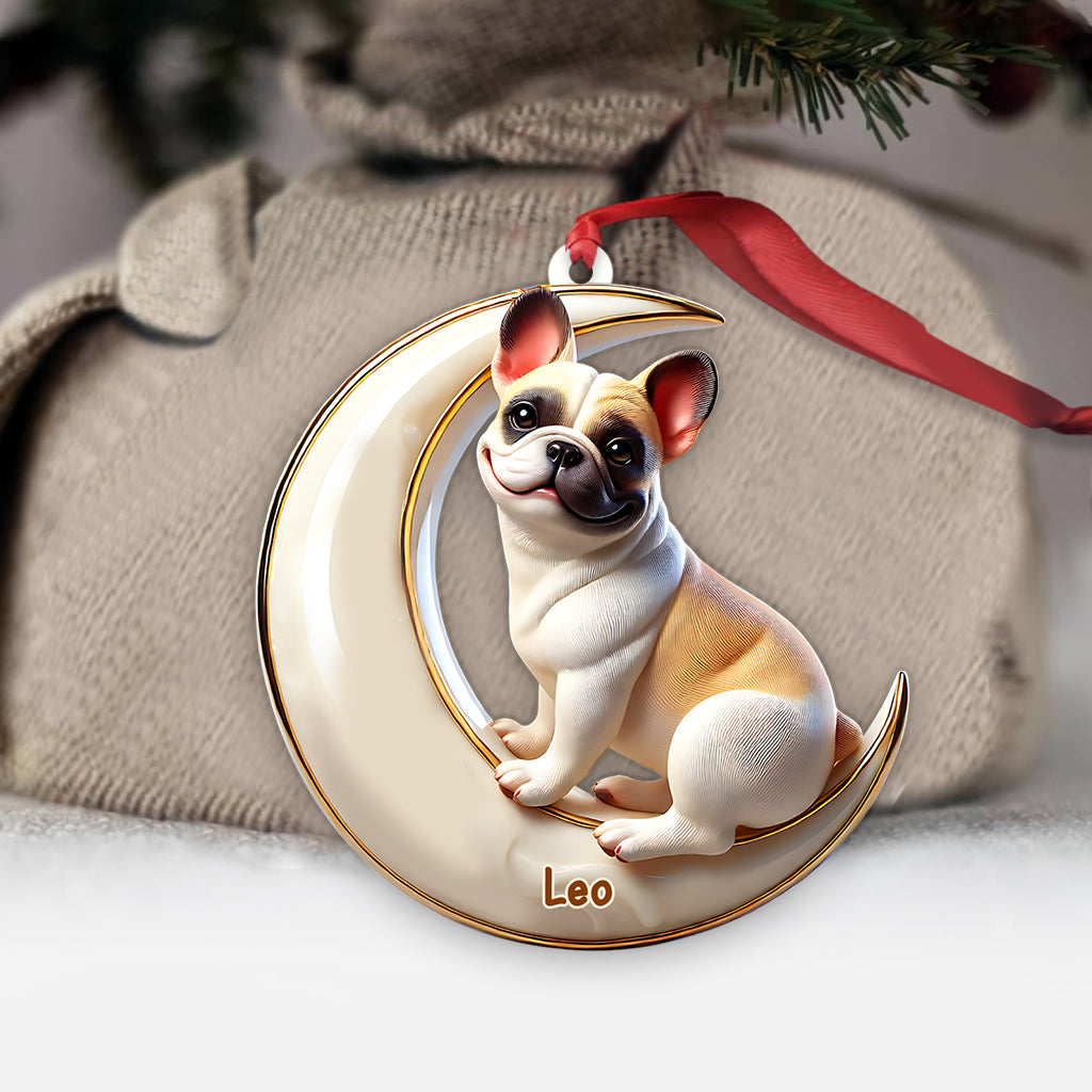 J'aime mon chien - Ornement personnalisé pour chien