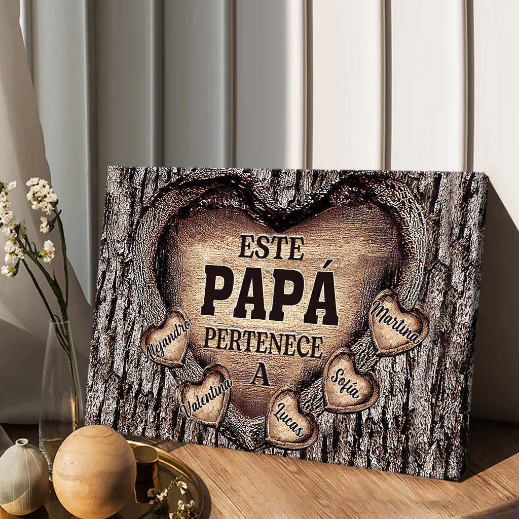 Para El Mejor Papá Del Mundo - Personalized Father Canvas And Poster