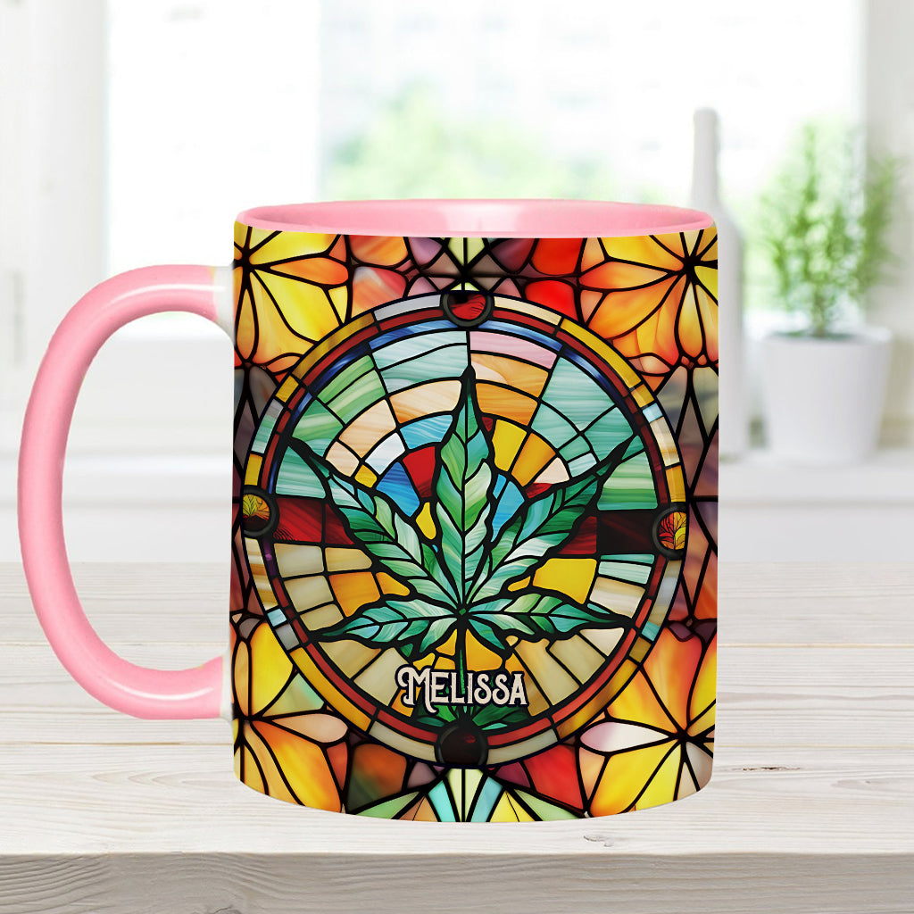 Il est 420 quelque part - Mug personnalisé avec une touche cannabis