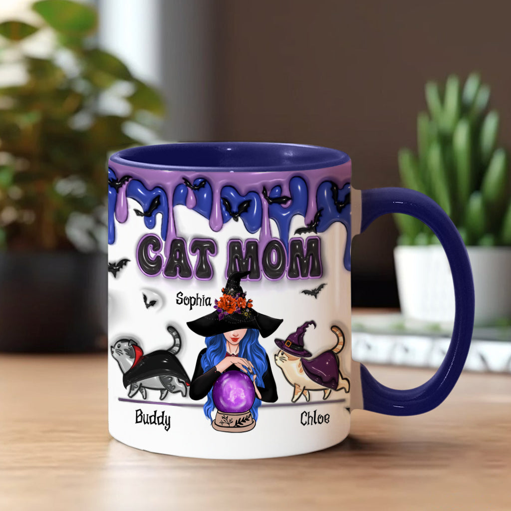 Cat Mom - Personalized Cat Accent Mug