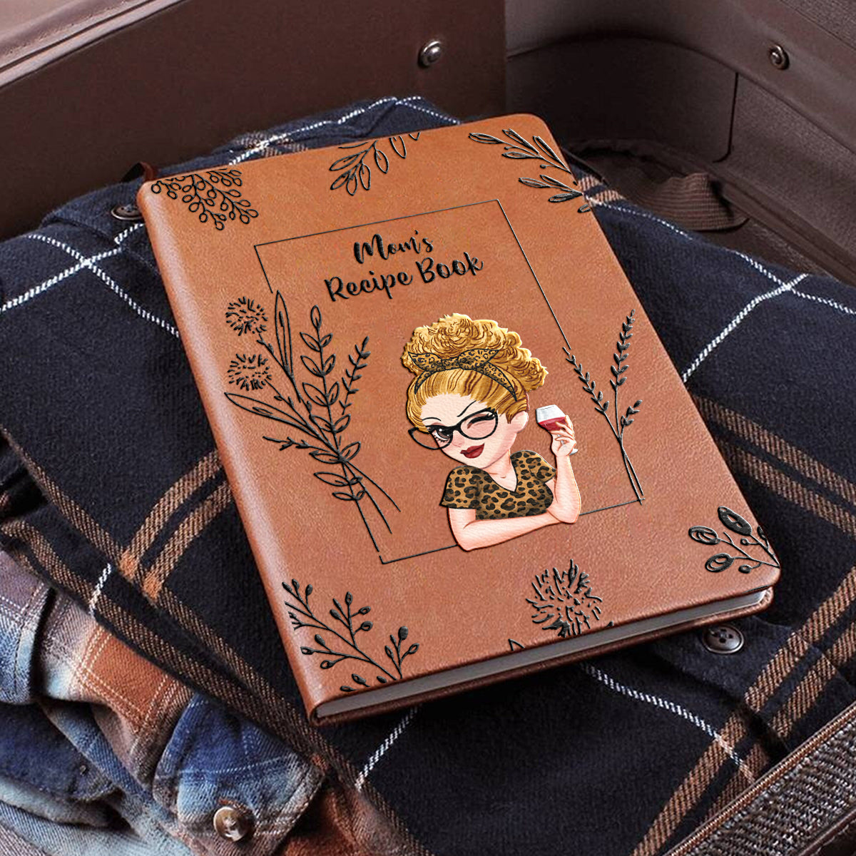 Recipe Book - Personalized Mother Leather Journal