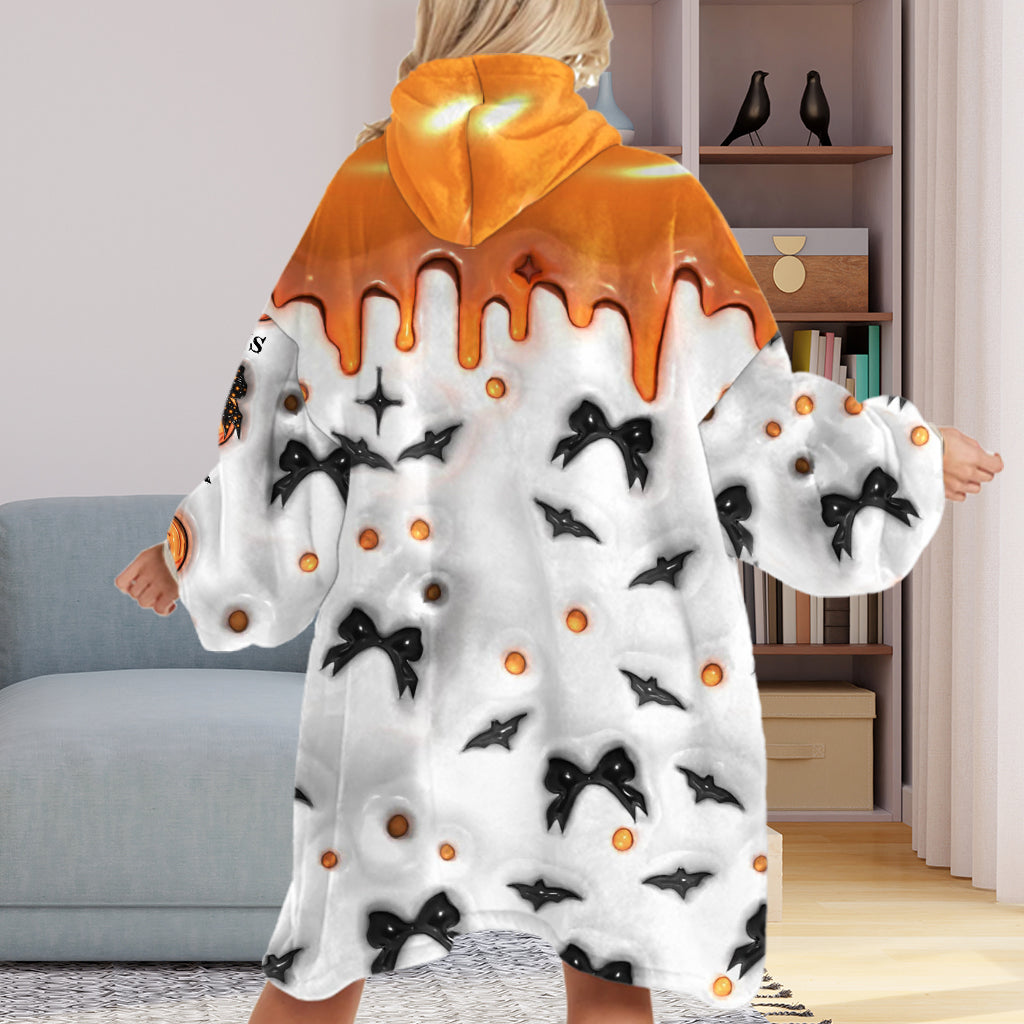 Spooky Mama Nana Aunt - Personalized Mother Blanket Hoodie