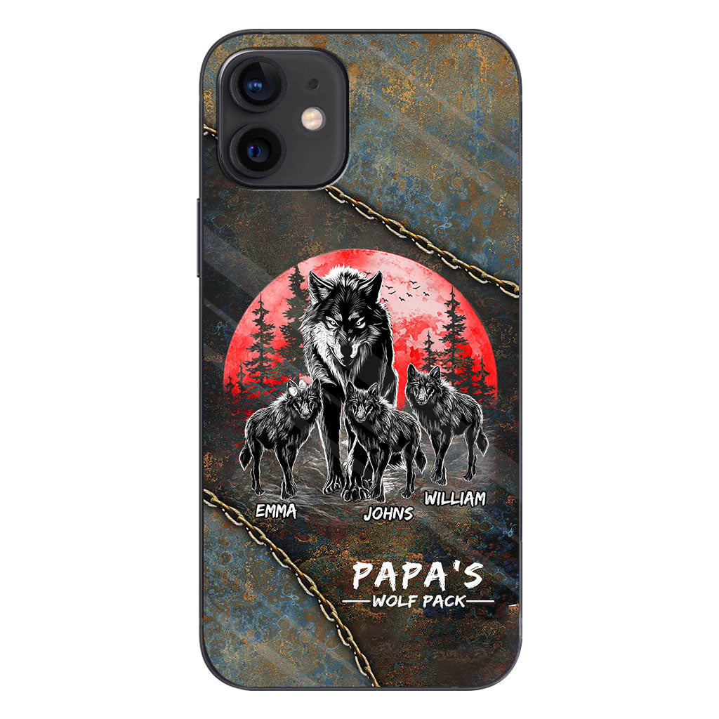 Papa Wolf Pack - Personalized Father Phone Case