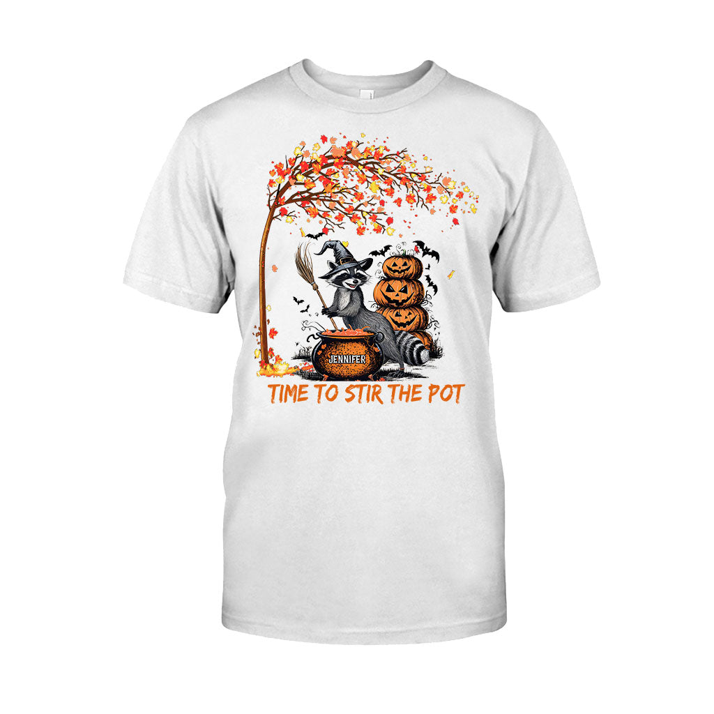 Time To Stir Witch Brew - Personalized Raccoon T-shirt And Hoodie