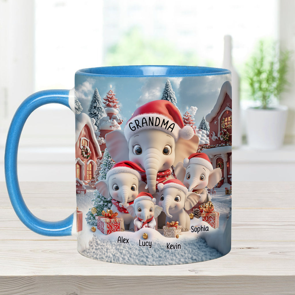 Beliebiger Titel: Niedlicher Elefant – Personalisierte Tasse mit Oma-Akzent