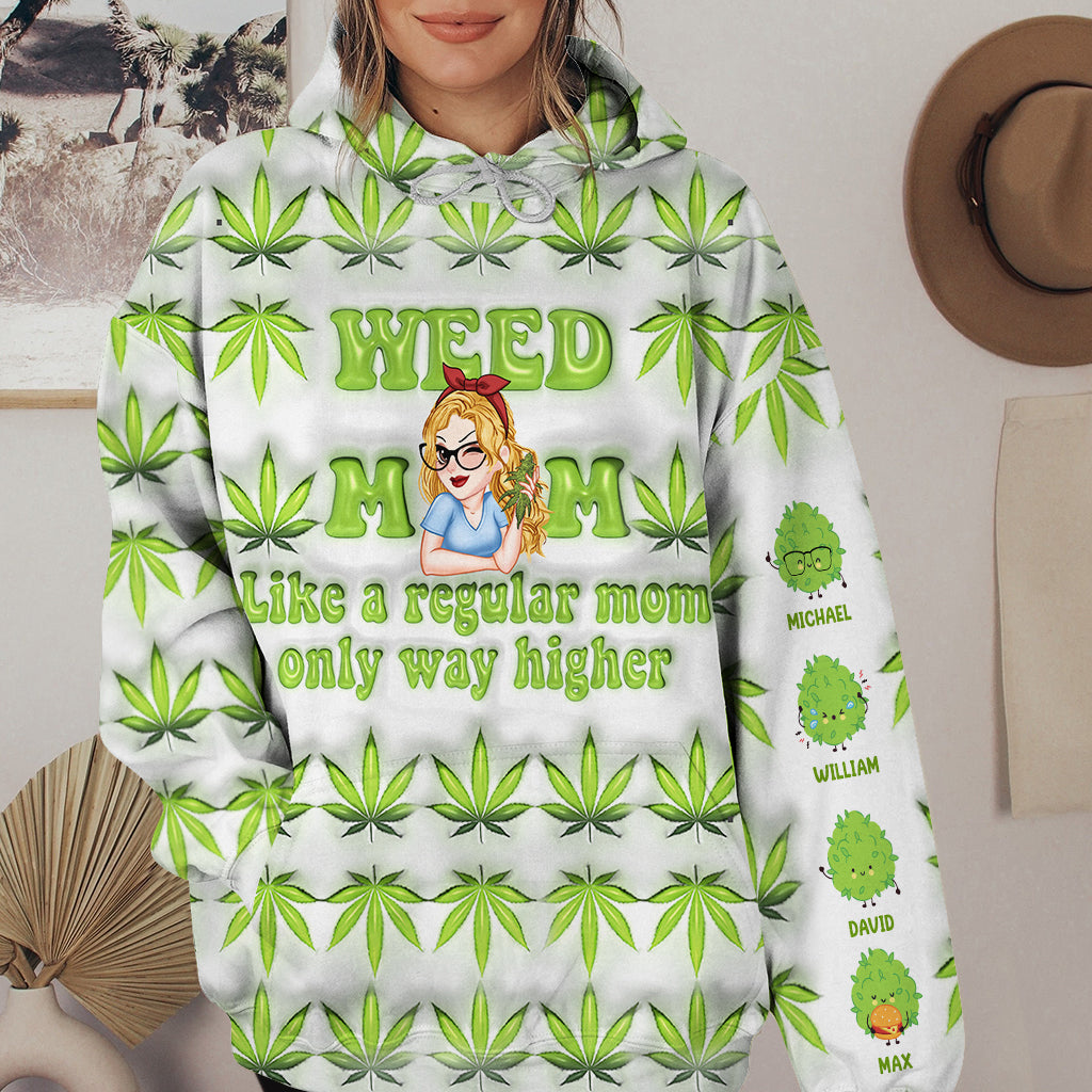 Like A Regular Mom - Personalized Mother All Over Shirt