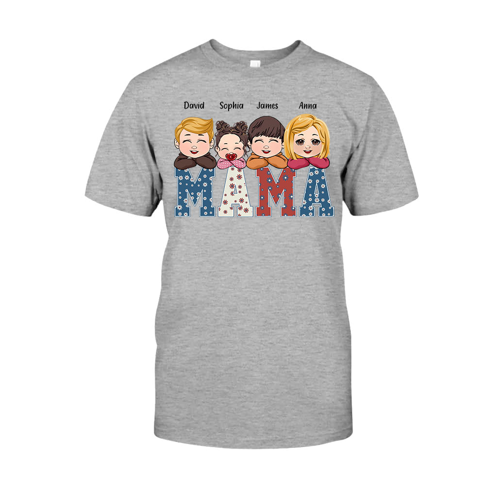 American Mama Any Title Vintage Retro Style - Personalized Mother T-shirt And Hoodie