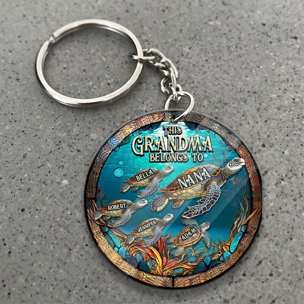 This Grandma Belongs To - Personalized Grandma Keychain