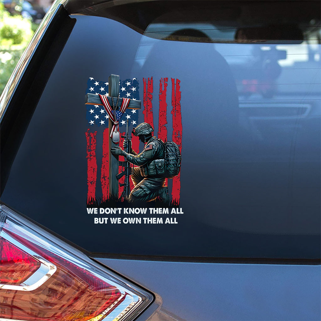 We Own Them Eveything - Veteran Decal Full