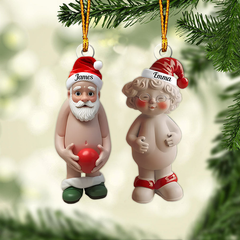 Naughty Couple - Personalized Couple Custom Shaped Ornament