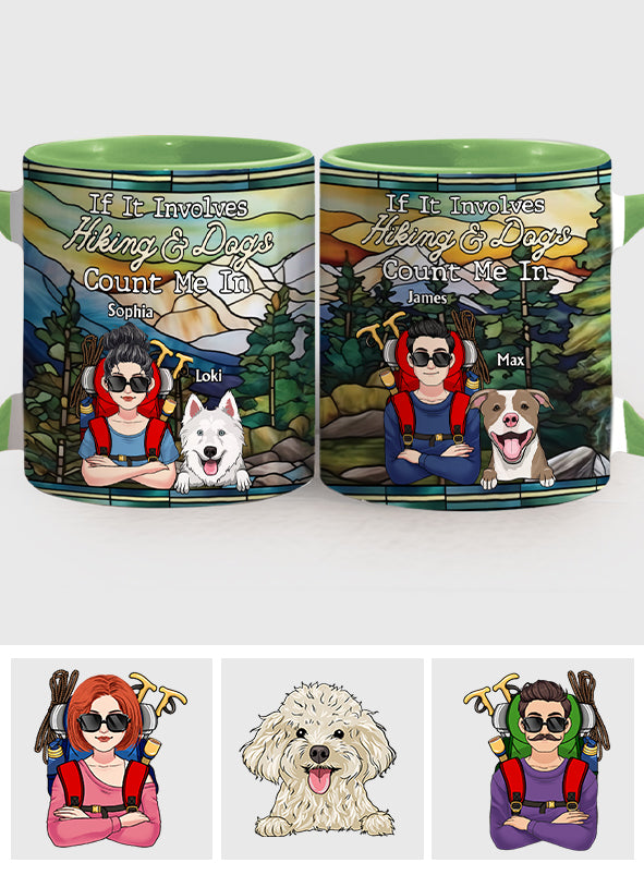And She Lived Happily Ever After - Personalized Hiking Accent Mug