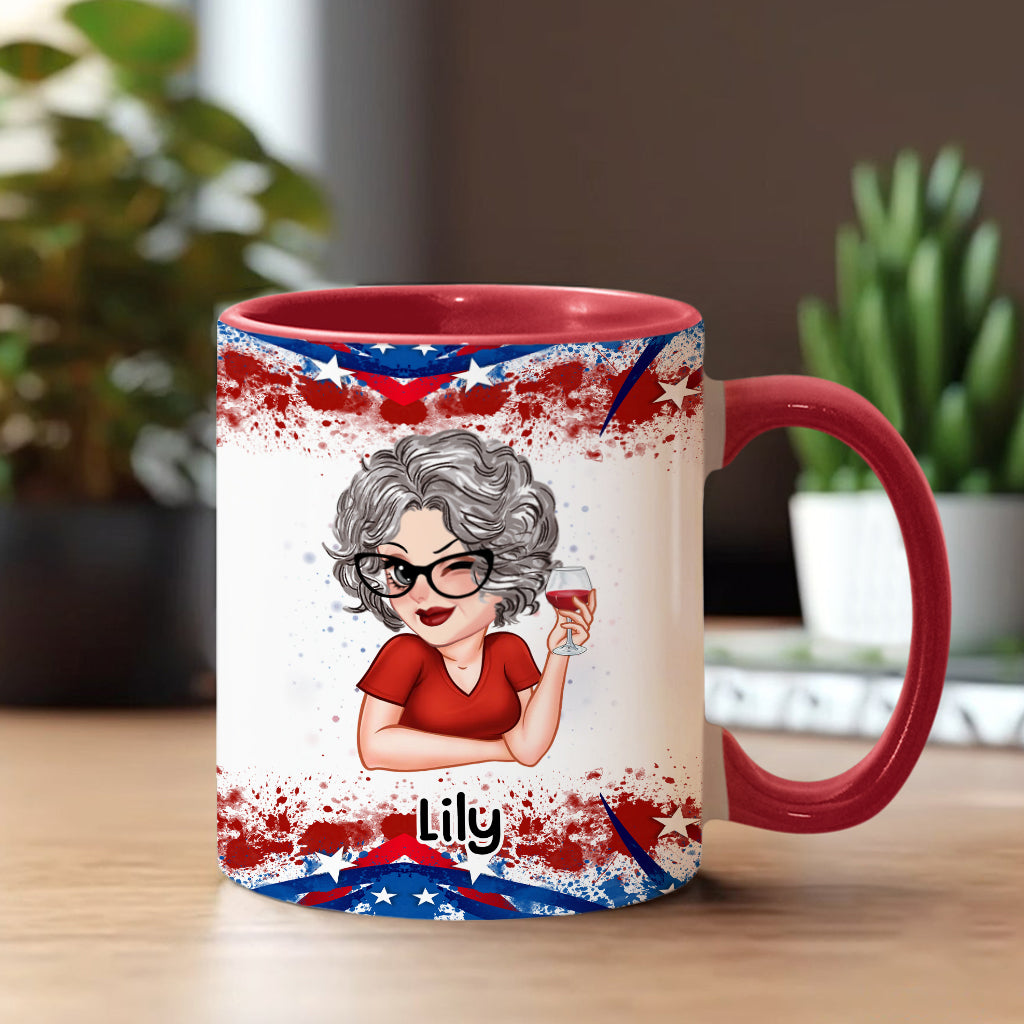Grandma's Sweethearts - Personalized Grandma Accent Mug