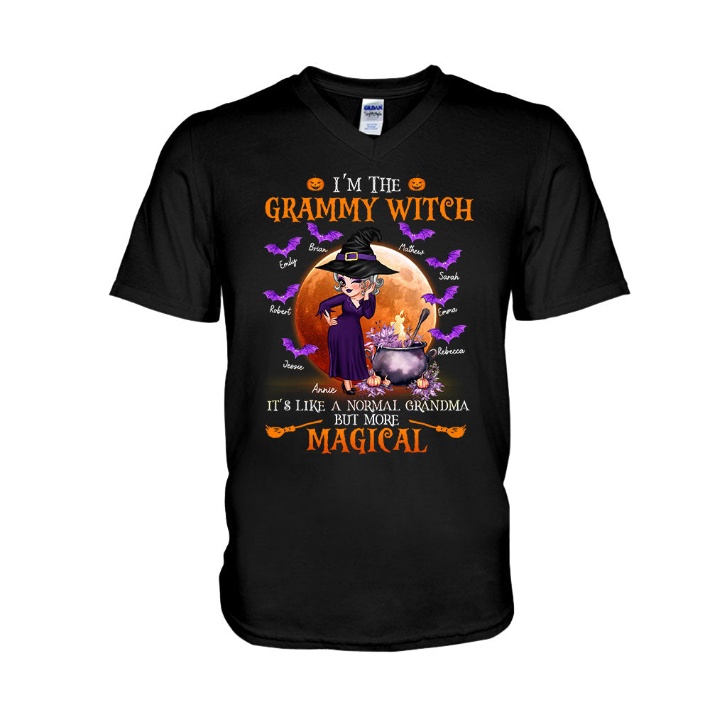 Grandma Witch Like A Normal Grandma But More Magical - Personalized Grandma T-shirt And Hoodie