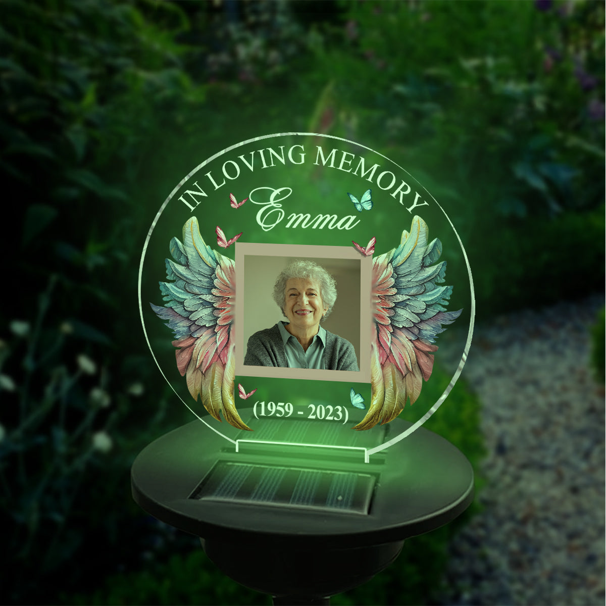 In Loving Memory - Personalized Memorial Garden Solar Light