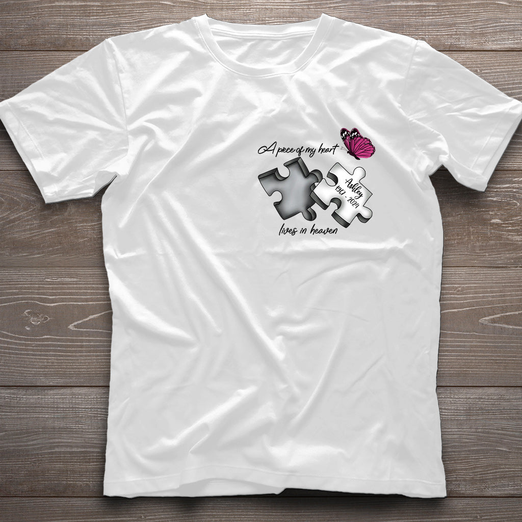 Always On My Mind Forever in My Heart - Personalized Memorial T-shirt And Hoodie